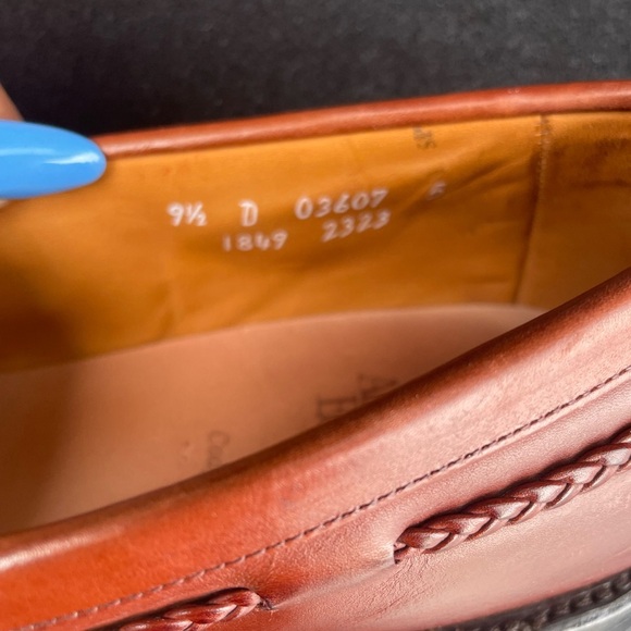 Allen Edmond Men's Brown Leather Loafers size 9 1/2 Men’s - Picture 3 of 5